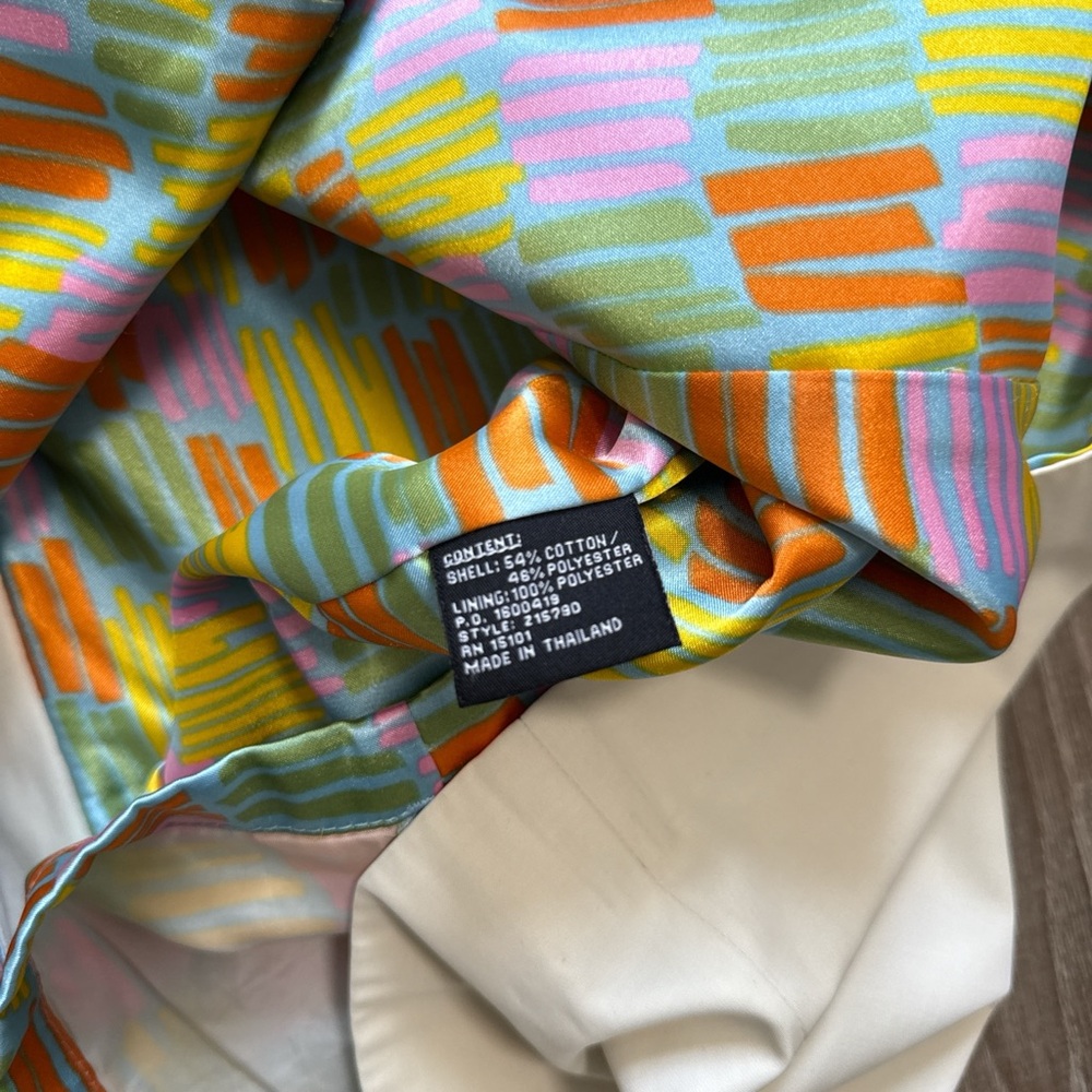 Jones New York 90s Cream Trench Coat Button Up Cotton Blend With Lining Size M - Picture 4 of 16